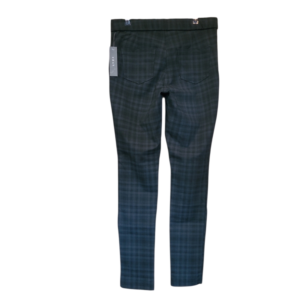 Women's Dash Ponte Plaid Leggings Black & Charcoal Med NWT's - Picture 4 of 13